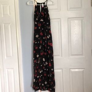 Flower print maxi dress